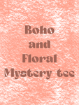 Boho/Floral mystery shirt design