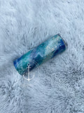 Blue/Teal Milky way tumbler-SEE ITEM DESCRIPTION